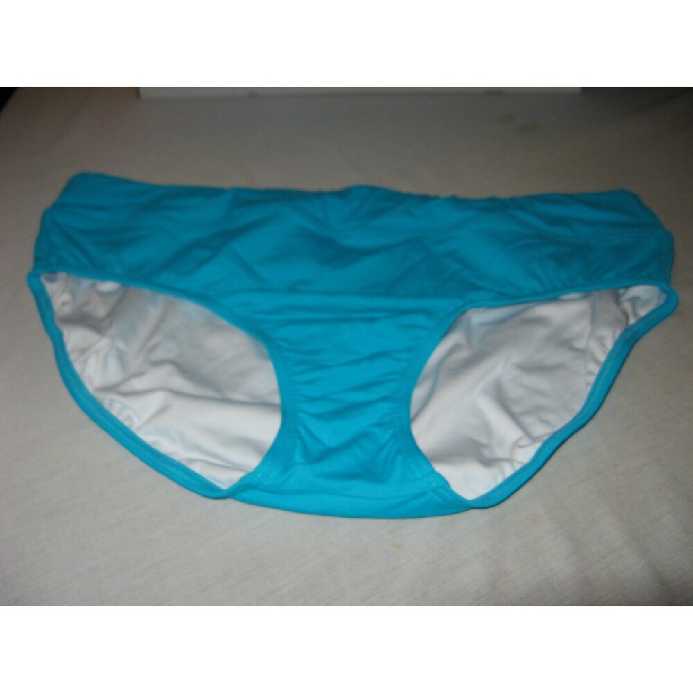 Lands End Blue Bikini Bottom Women Swim Panties Size 18 NWOT